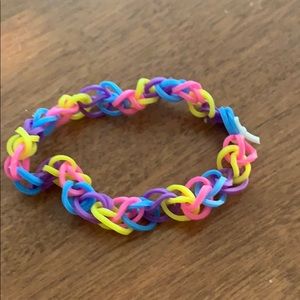 Rubber band bracelet.